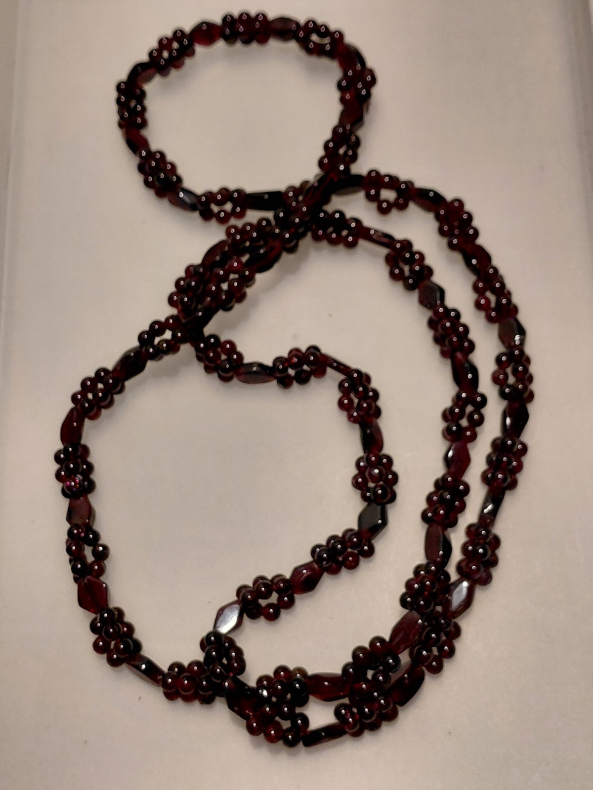 Vintage Natural Red Pyrope Garnet/Almandine Garnet Necklace Grape Clusters…