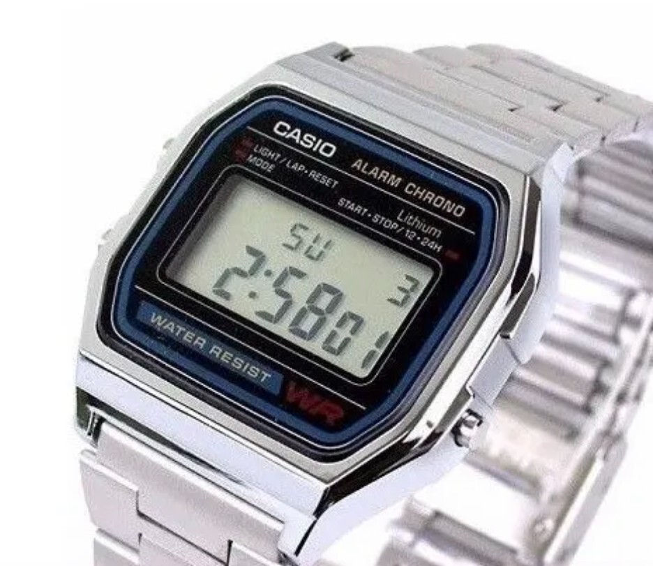 Casio Classic A158WA-1DF Wrist Watch for Men – Silver