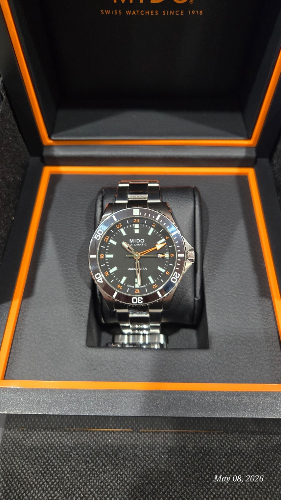 Mido Ocean Star 44mm Silver Stainless