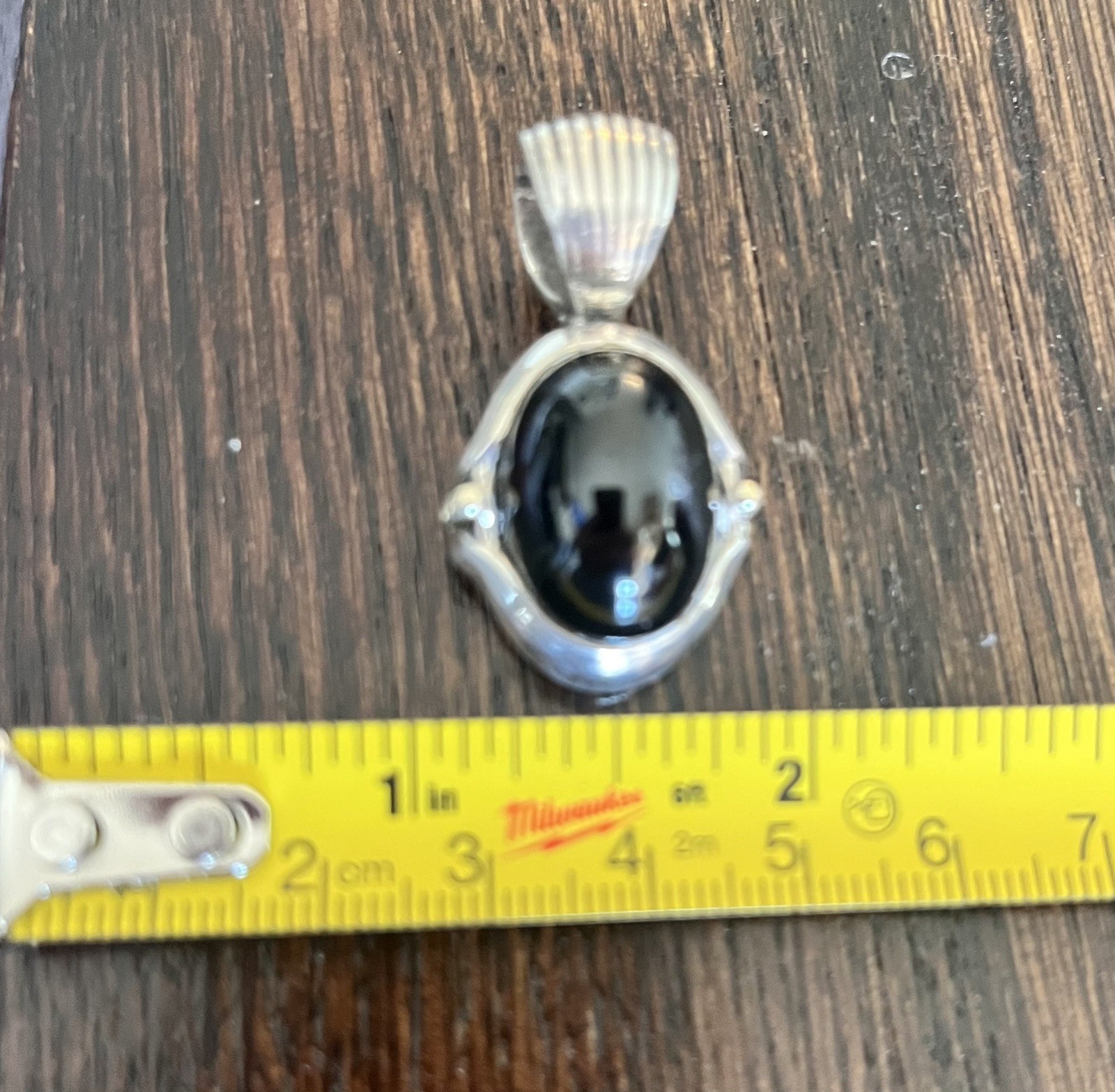 Lagos Caviar Two Tone Silver & Gold Black Onyx Pendant