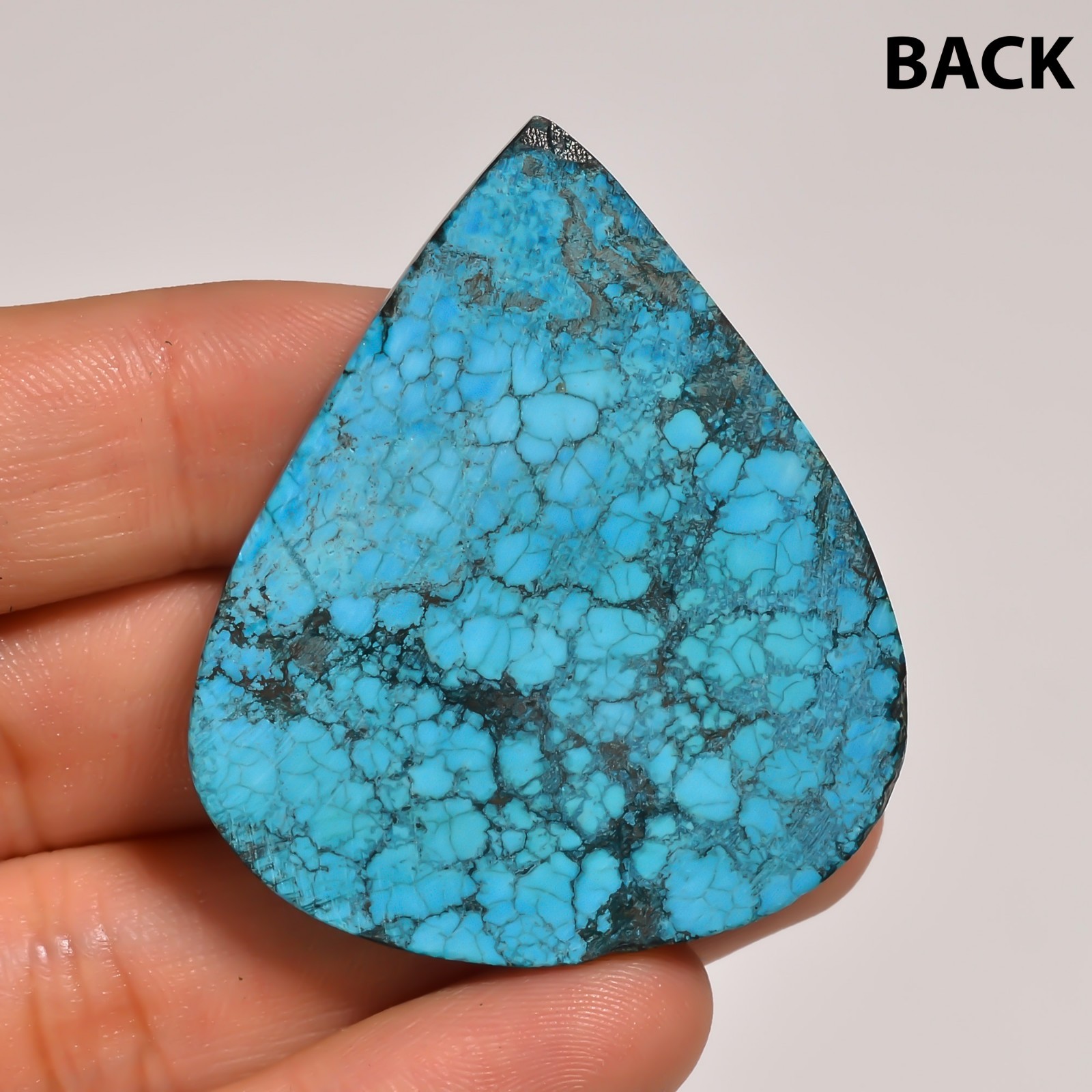 657 Cts. Natural DESIGNER TIBET TURQUOISE Pear Shape Cabochon Gemstone Lot~8Pcs~