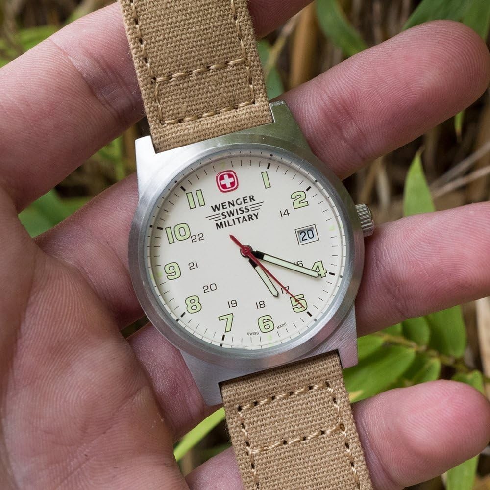 BARTON 18mm Khaki Canvas Quick Release Watch Band – Perfect for Every Occasion
