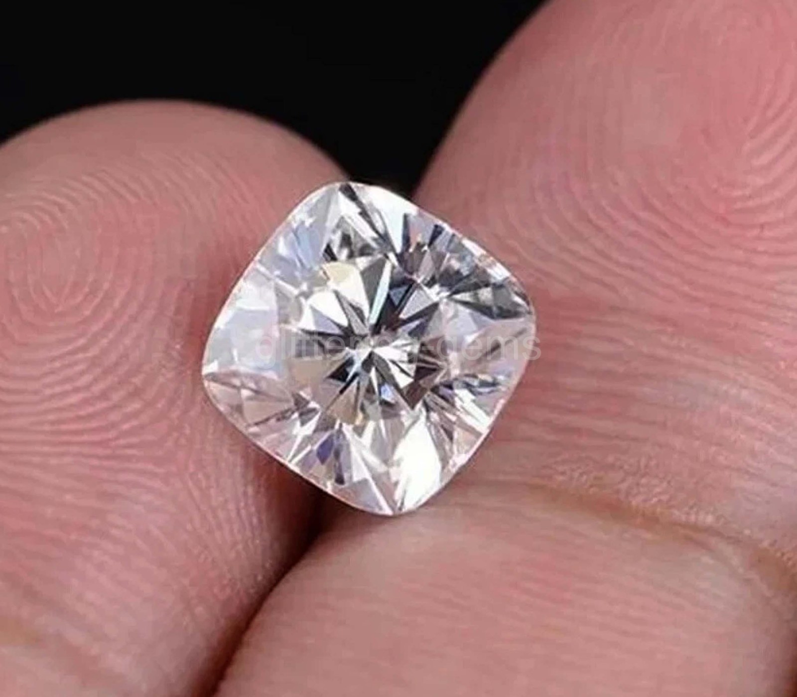 D Color 4.1 Ct Lab Grown Cushion Diamond VVS1 Clarity Each Piece 2 Ct IGL 6MHF