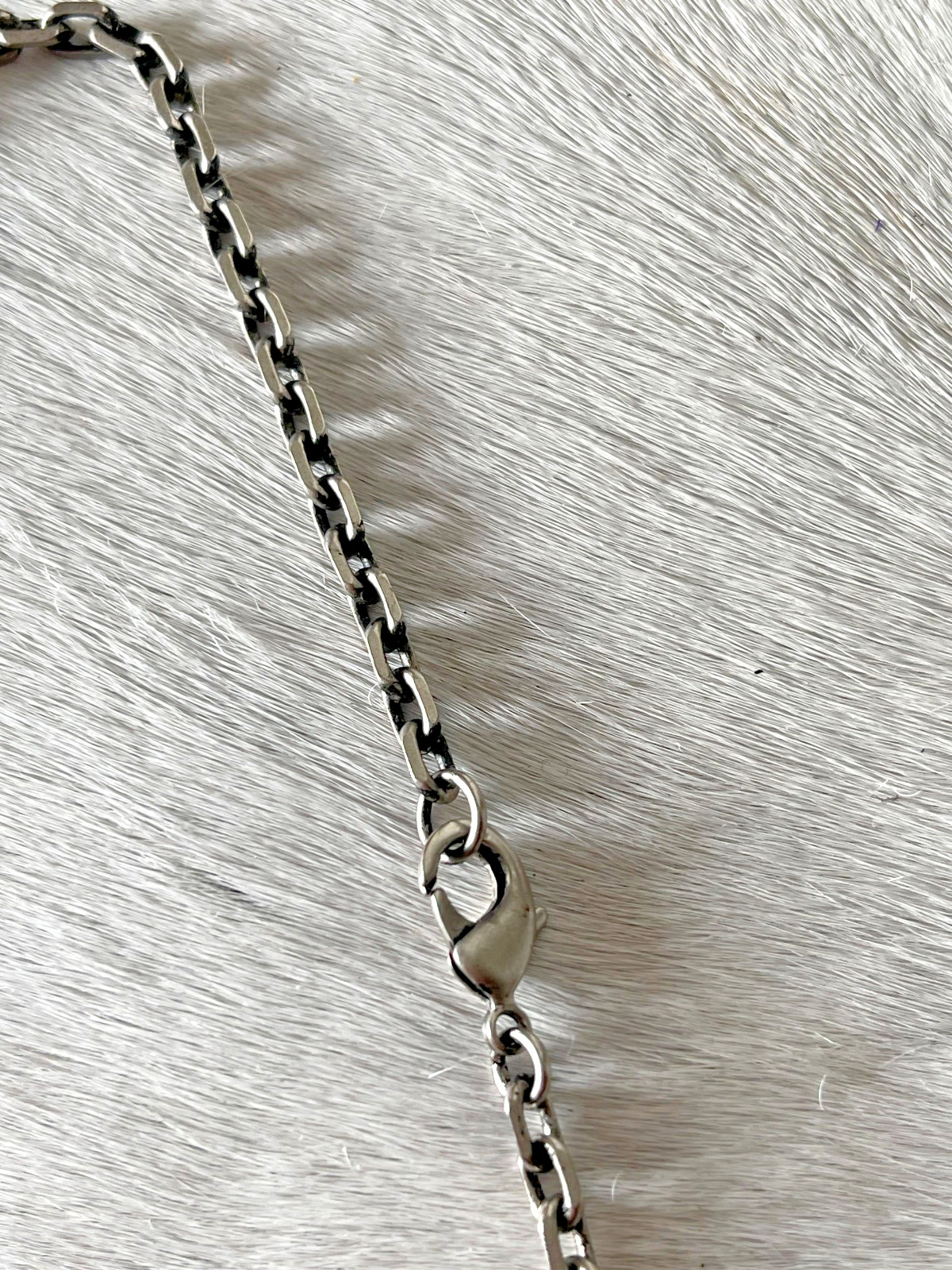 Silver Strike Mens Necklace 24 in Dog Tag Engraved Silver US Flag Chain America