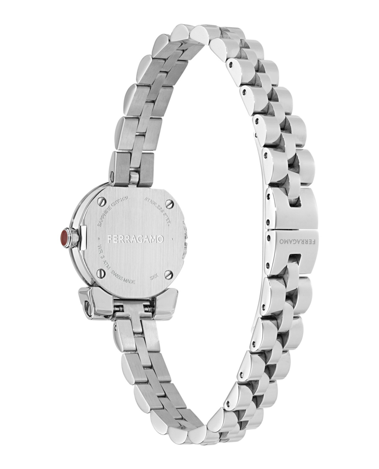 Ferragamo Womens Stainless Steel 22.5mm Bracelet Fashion Watch