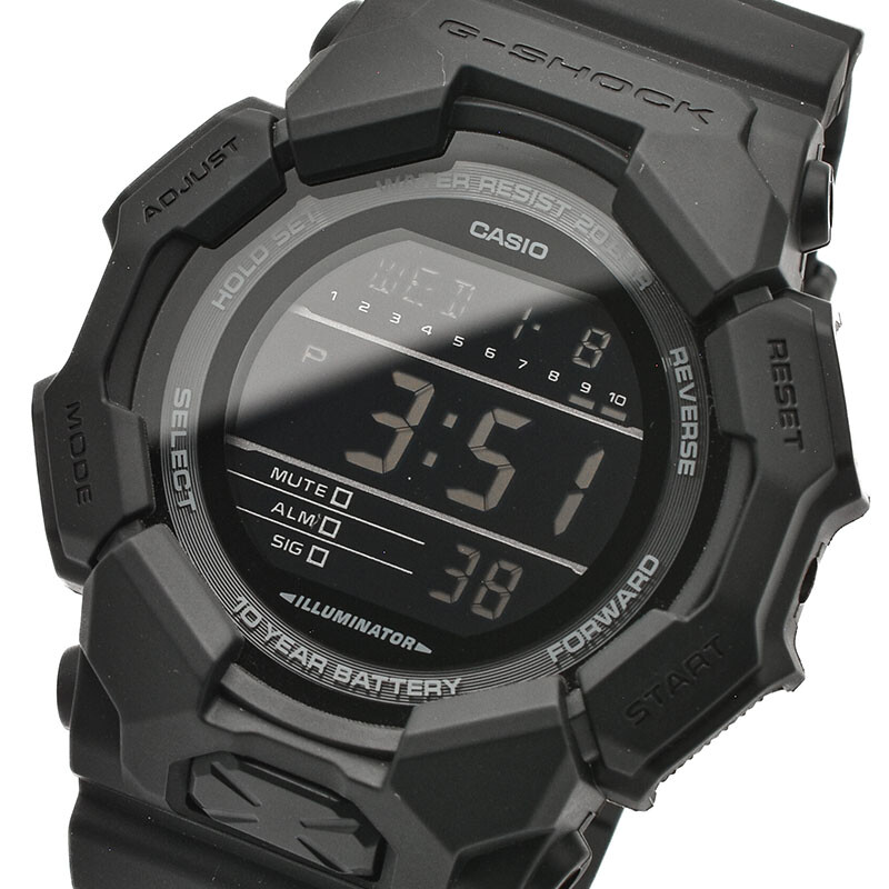 Casio G-Shock GD-010-1A1JF Quartz Carbon Big Case Black 51.9mm Watch
