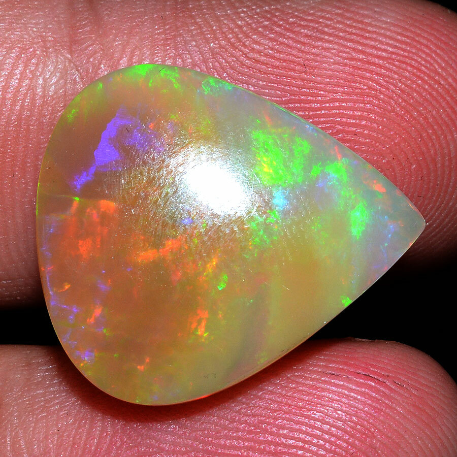 12.39 Cts Natural Ethiopian Opal Play of Colors GTL Certified AAA+ Quality Gem
