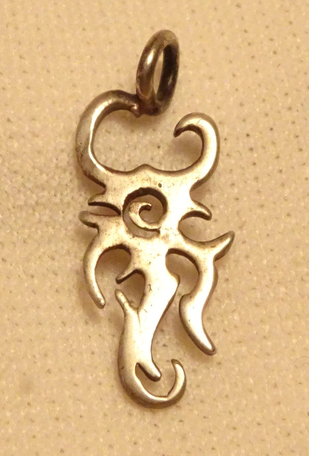 Neo-tribal Cyber-Gothic Sterling Silver Pendant
