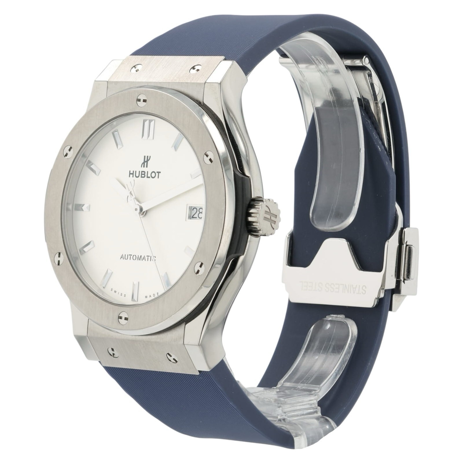 Hublot Classic Fusion Silver Dial Titanium 45mm Auto Men’s Watch 511.NX.2611.LR