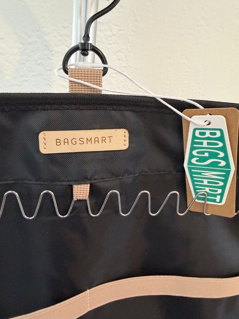BAGSMART Hanging Jewelry Organizer Storage Roll w Hanger, Hooks, Double-Side