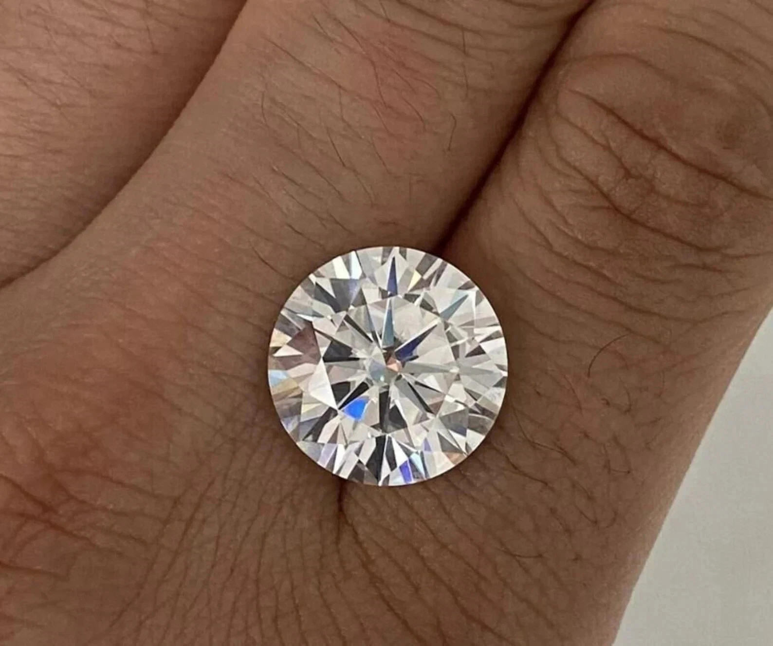 Natural White Diamond 5 CT Round Cut 11.50 mm VVS1 D Grade Certified Stone