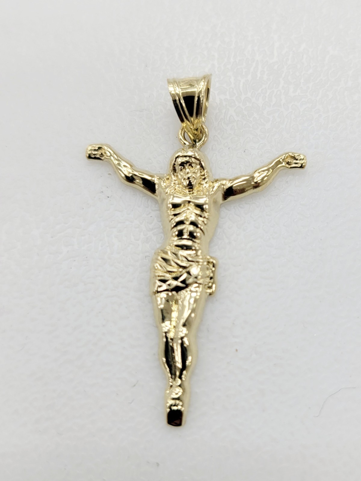 10kt Jesus Gold Pendant Real Gold Bail fit Up To 2.5 mm Brand New