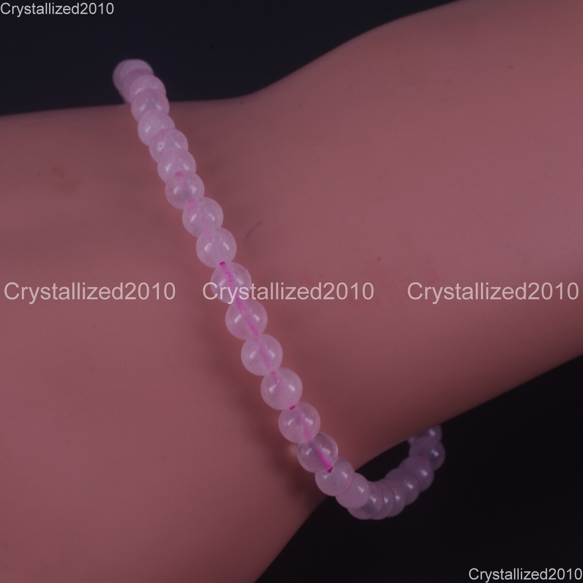 Handmade 4mm Mixed Natural Gemstone Round Beads Stretchy Bracelet Child Size 6″