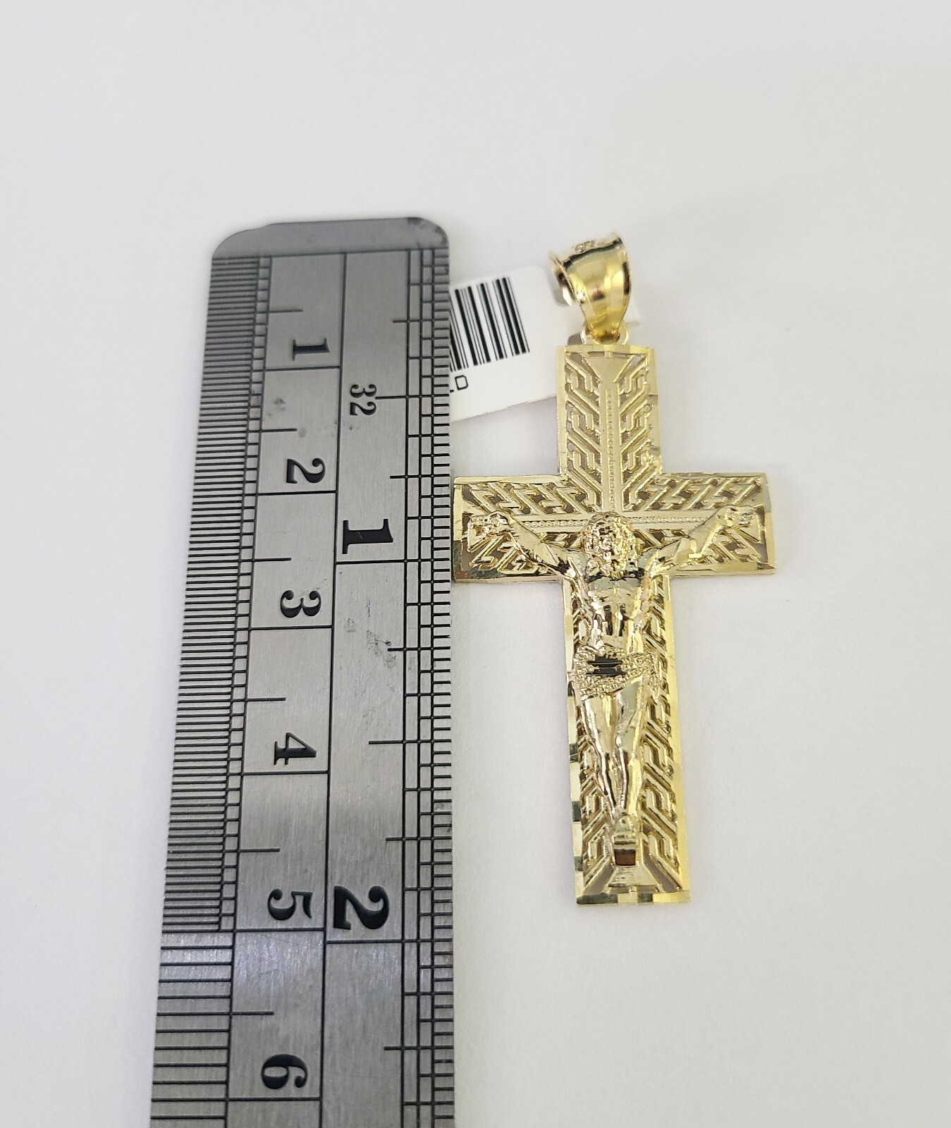 Real 10k Rope Chain Jesus Cross Charm Necklace Pendant Set 5mm 20″-30″ Inch Gold