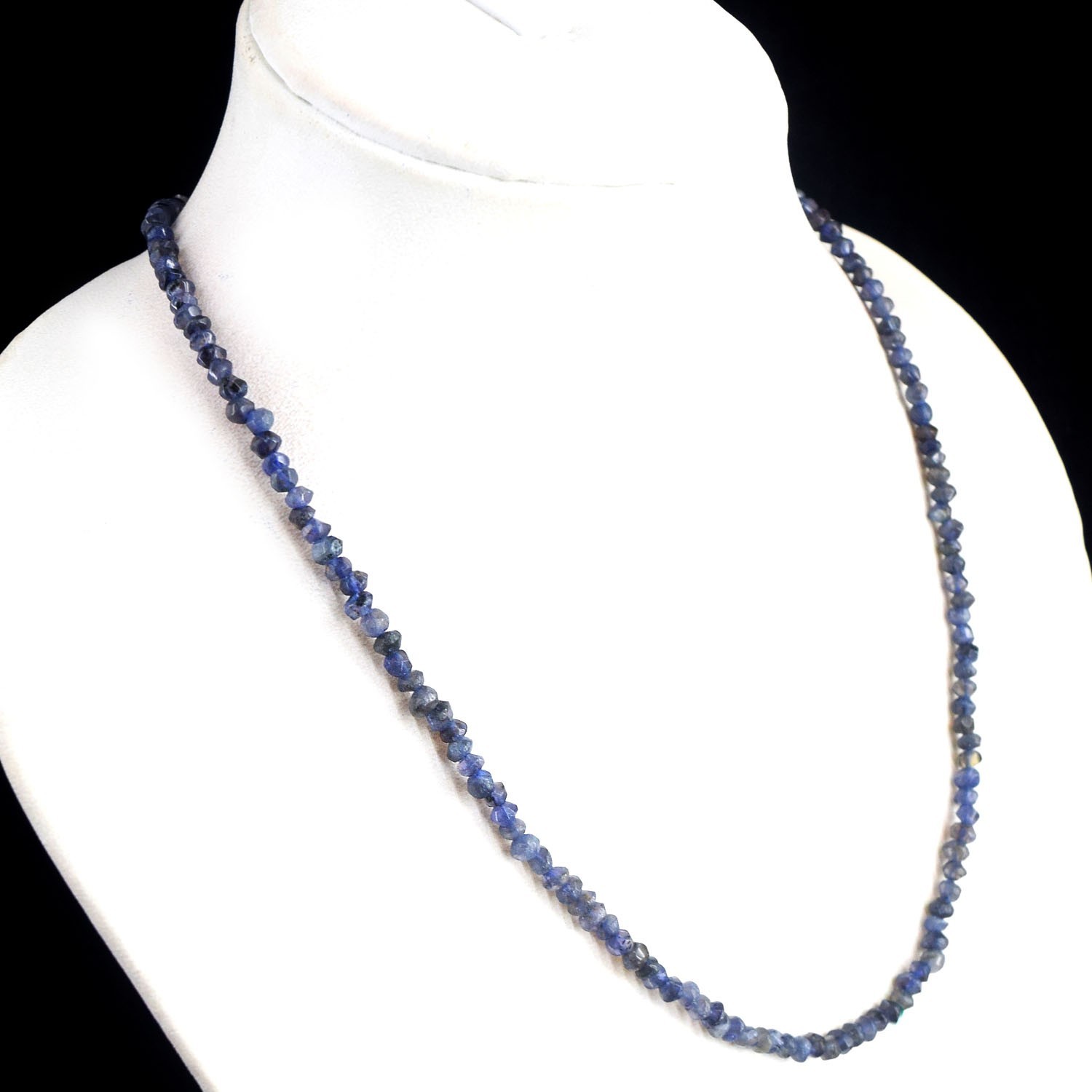 Precious Blue Iolite Amazing Cut 50.00 Cts Beaded Awesome Necklace RK 39 E822