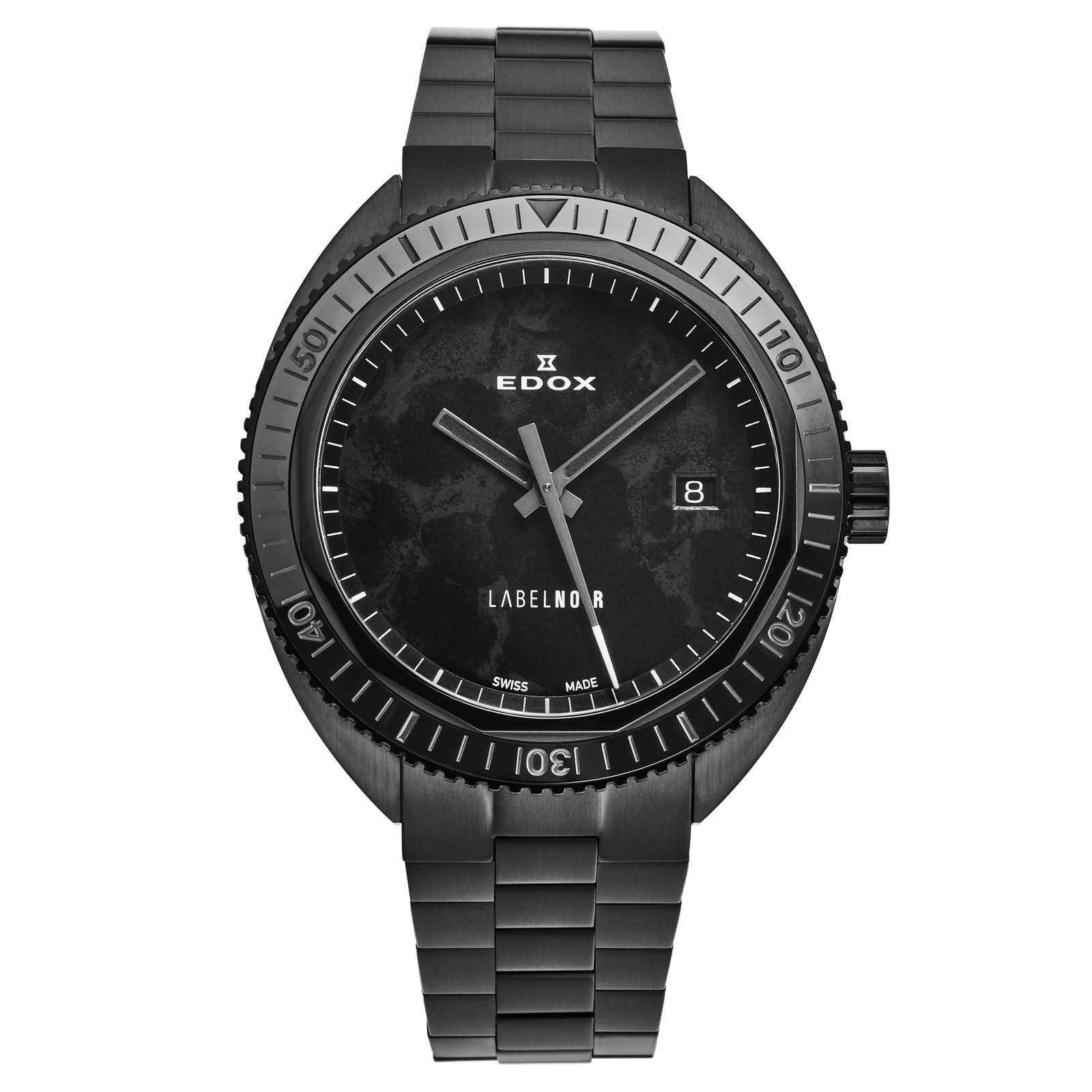 Edox Men’s ‘Hydrosub’ Blue Dial SS Bracelet Automatic Watch 80128-NLNM-NLN