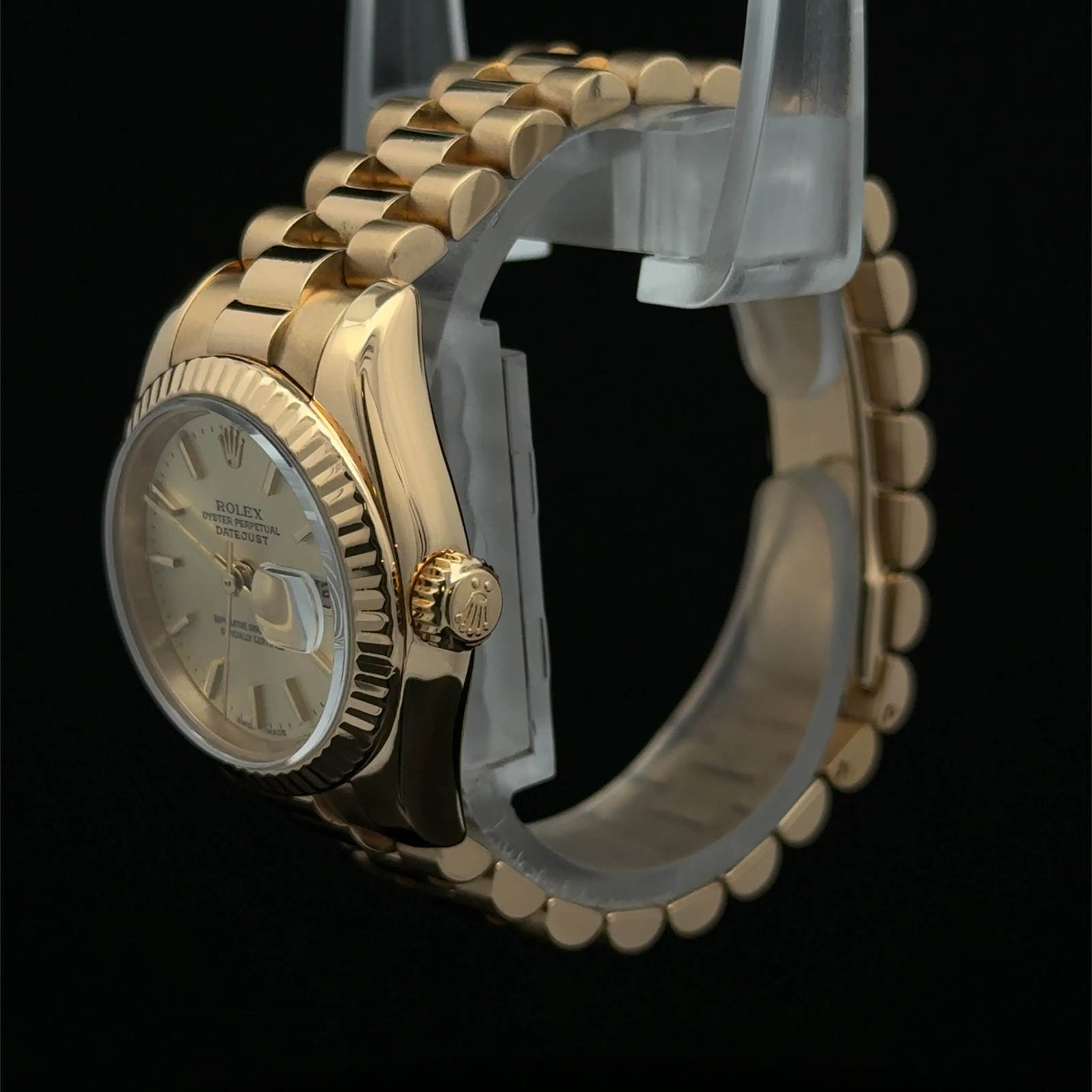 2004 Rolex Datejust Lady President Champagne Stick President 179178 Complete YG