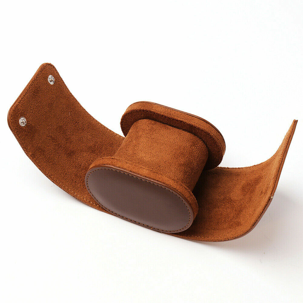 Single# Watch Roll Travel Case Leather Watch Storage Organizer Wristwatches Box