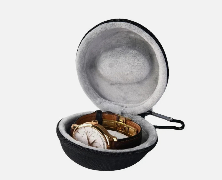 Travel Case Hard Shell Zipper Single Watch Storage Box Black Portable UK Watch
