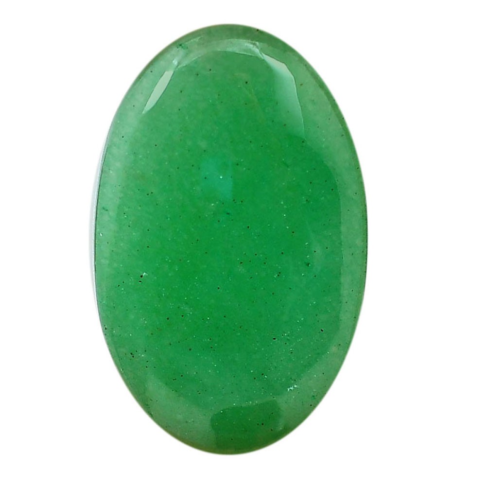 Natural Green Aventurine 25.3×41.2×6 mm Oval Shape Polished Gemstone LS76-06216