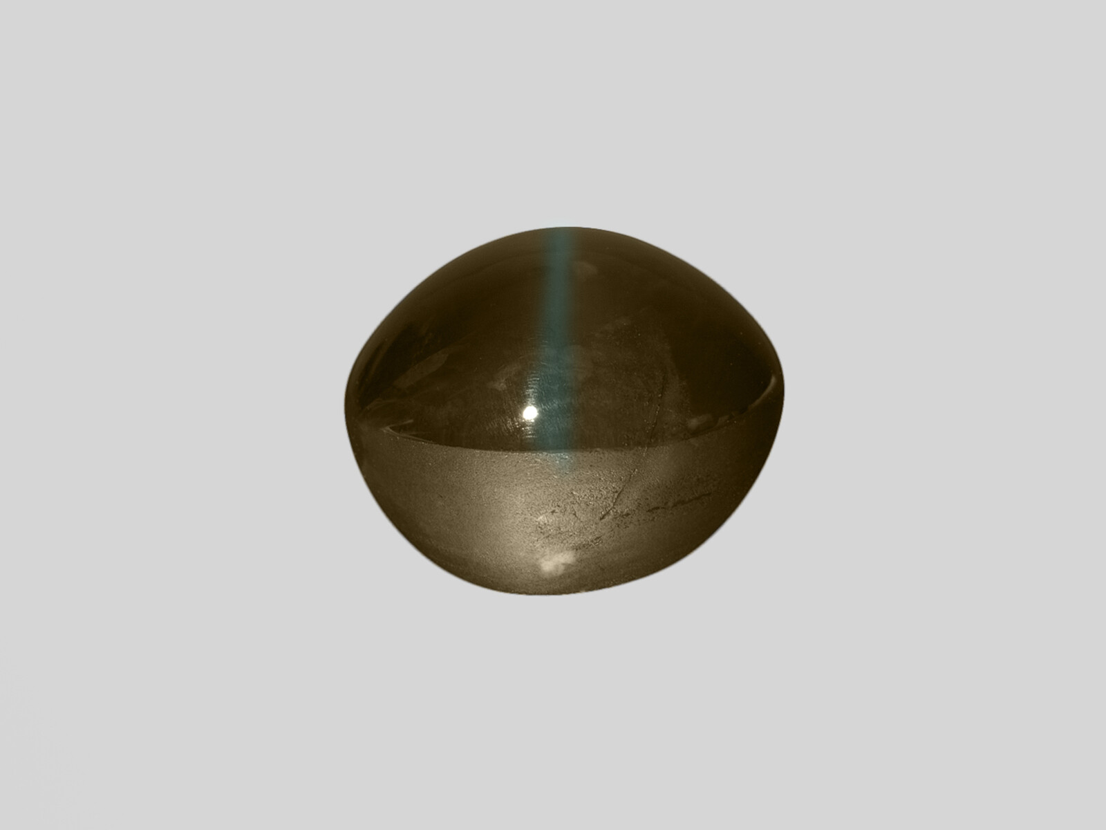 IGI Certified INDIA Chrysoberyl Cat’s Eye 7.69 Cts Natural Untreated Dark Brown