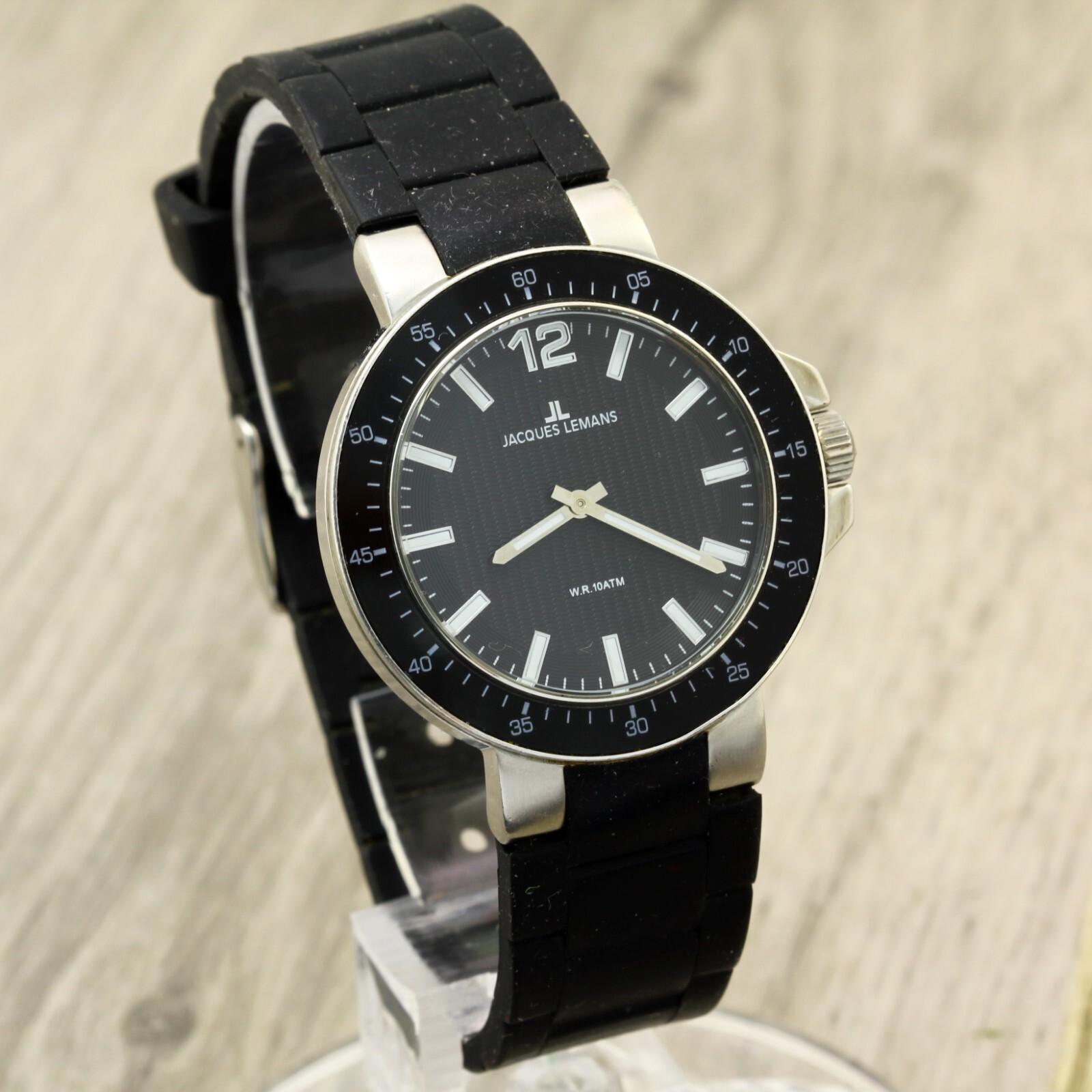 Jacques Lemans 1-1709 JL.AA Geneve quartz Swiss made stainless steel wristwatch
