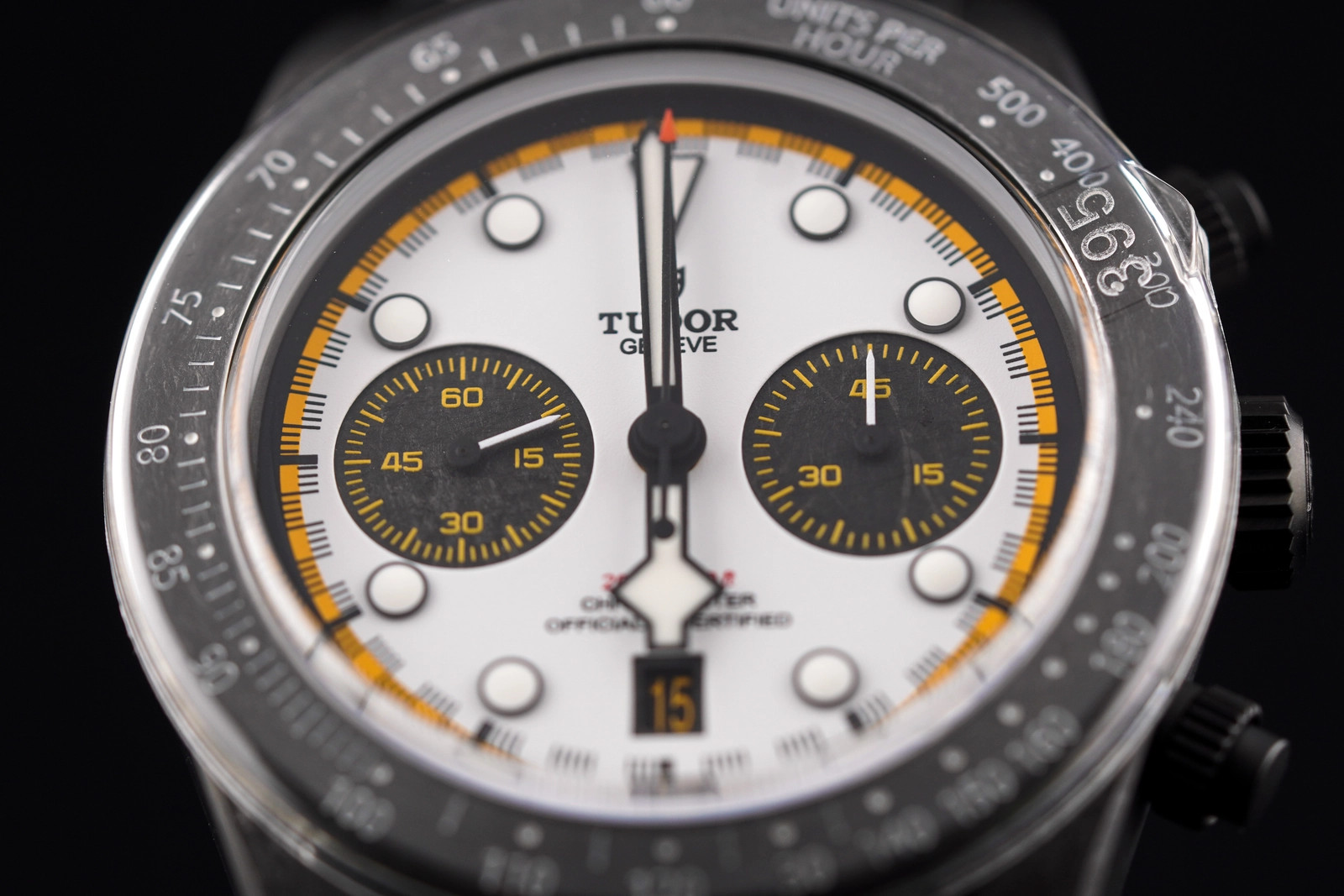 Tudor Black Bay Chrono White Hybrid Rubber Leather Strap M79377KN Complete 2026