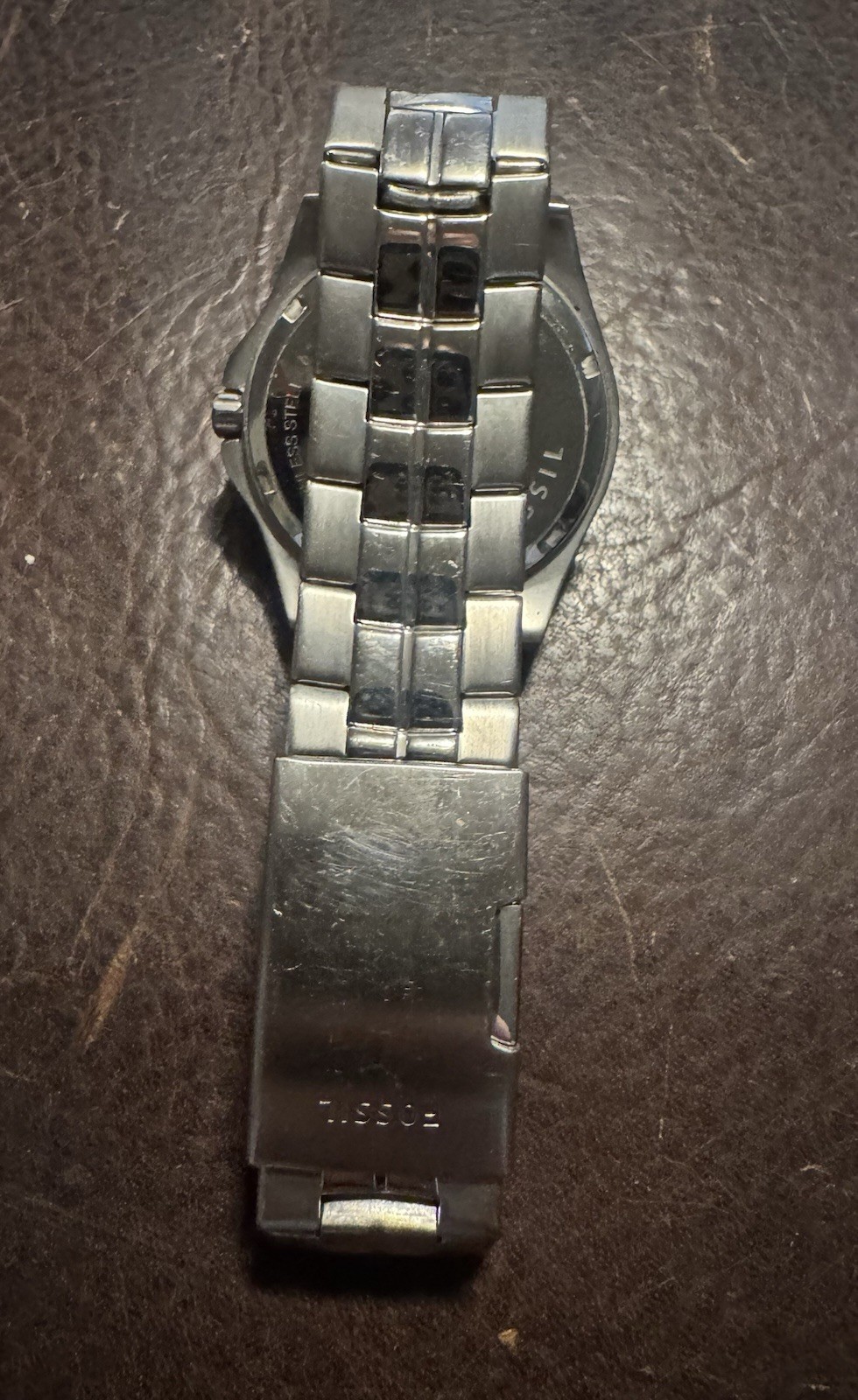 Fossil Men’s Quartz 40mm Silver Stainless Steel Bracelet Watch Date 100m