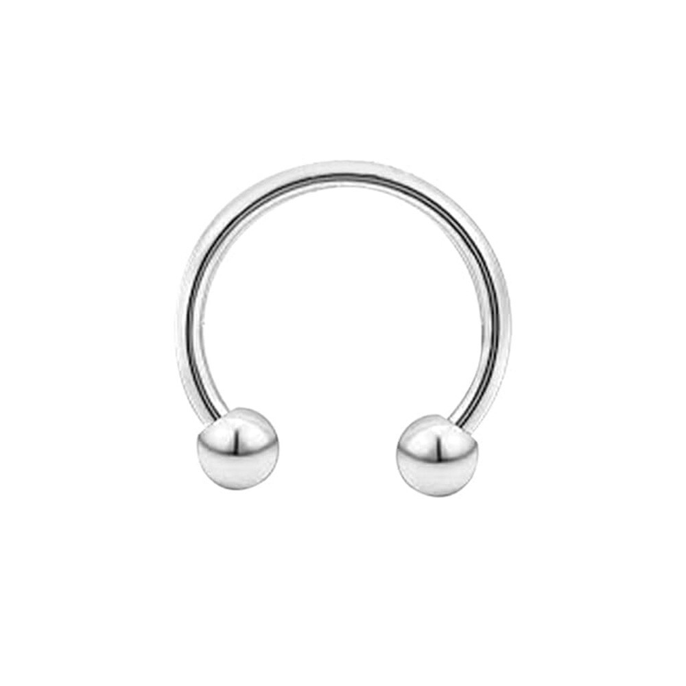 Horseshoe Rings Circular Barbells 16G 14G Surgical Steel Ball Spike Septum Rings