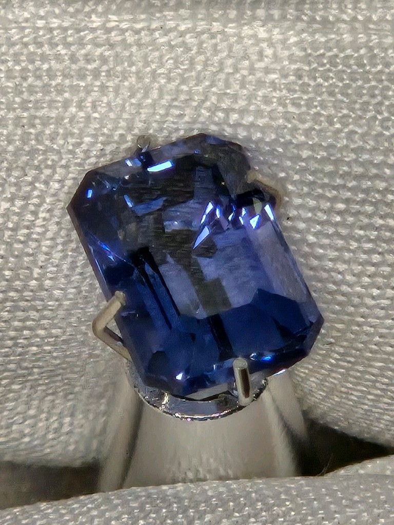 2.80ct Synthetic Blue Spinel Emerald Cut Cobalt Blue Lab-Created Loose Gem