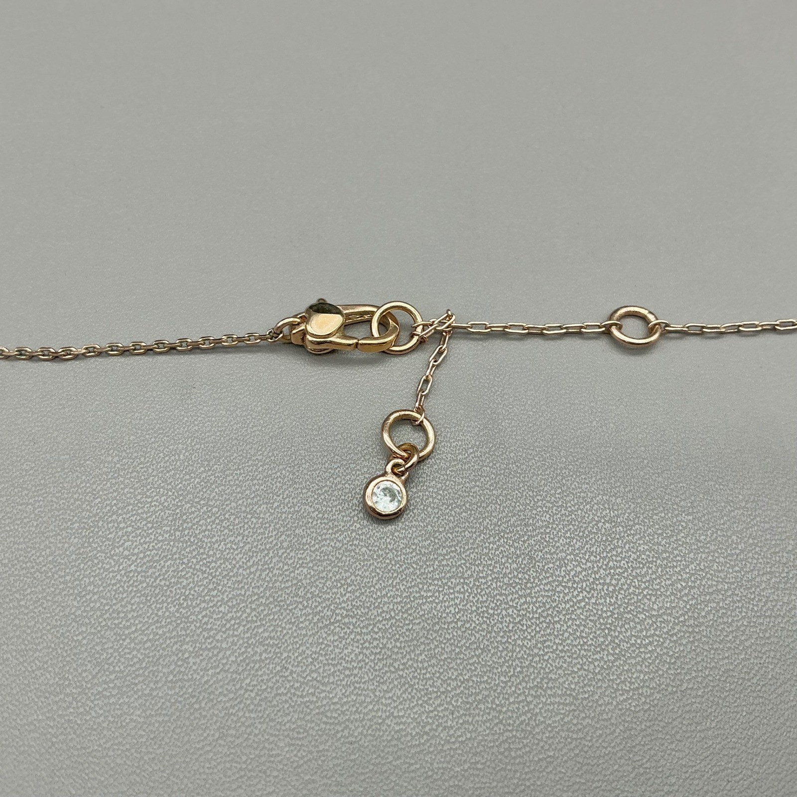 Necklace Women Gold Tone Pave Crystal Circle Pendant Adjustable Chain 17-19 In
