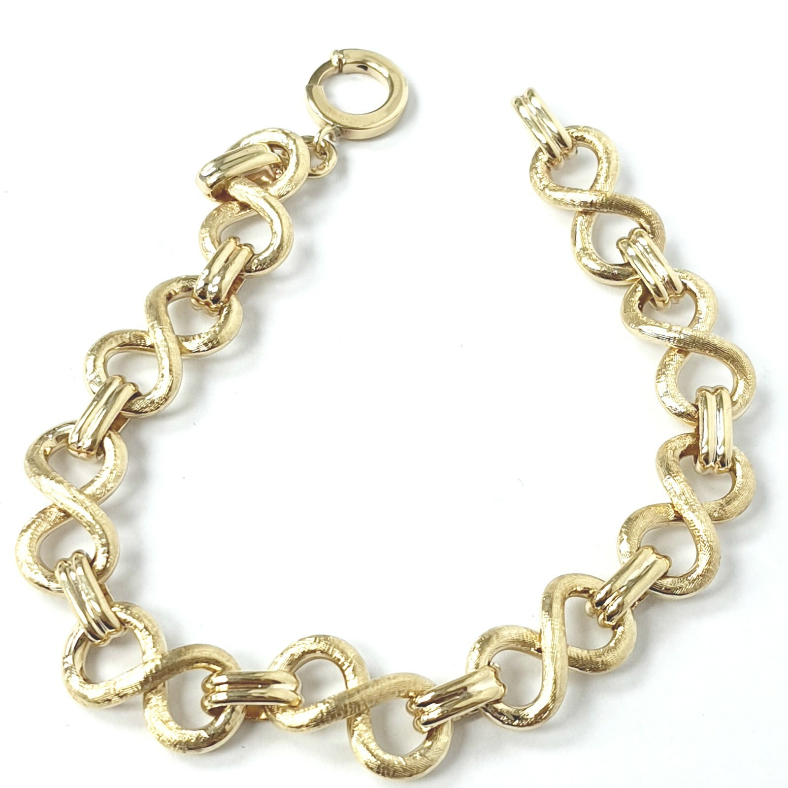 9ct Gold Fancy Bracelet Solid UK Hallmarked 8 Inches 25.8g
