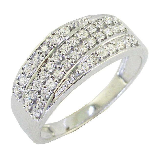 I1 G 0.60 Ct Natural Diamond Right Hand Engagement Ring 14K Gold Prong Setting