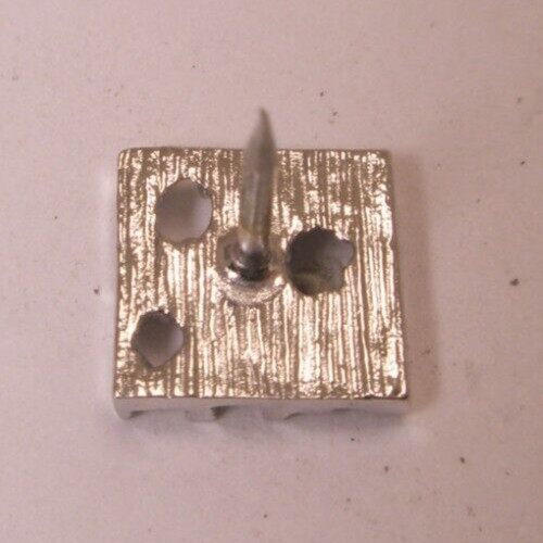 Nugget Design Silver Tone Vintage Tie Tack Lapel Pin s100