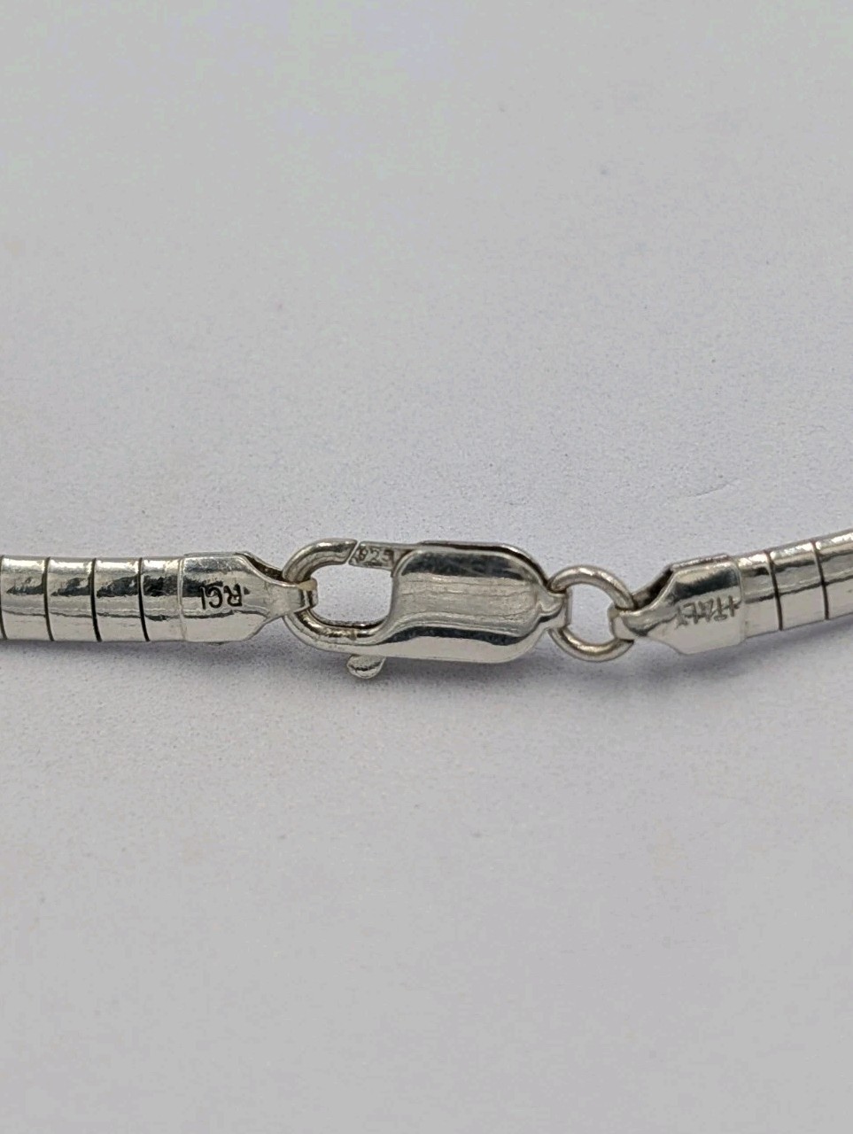 By RCI Vintage Sterling Silver 4mm Omega Italian Chain 925 Necklace 18″ – 20.1g