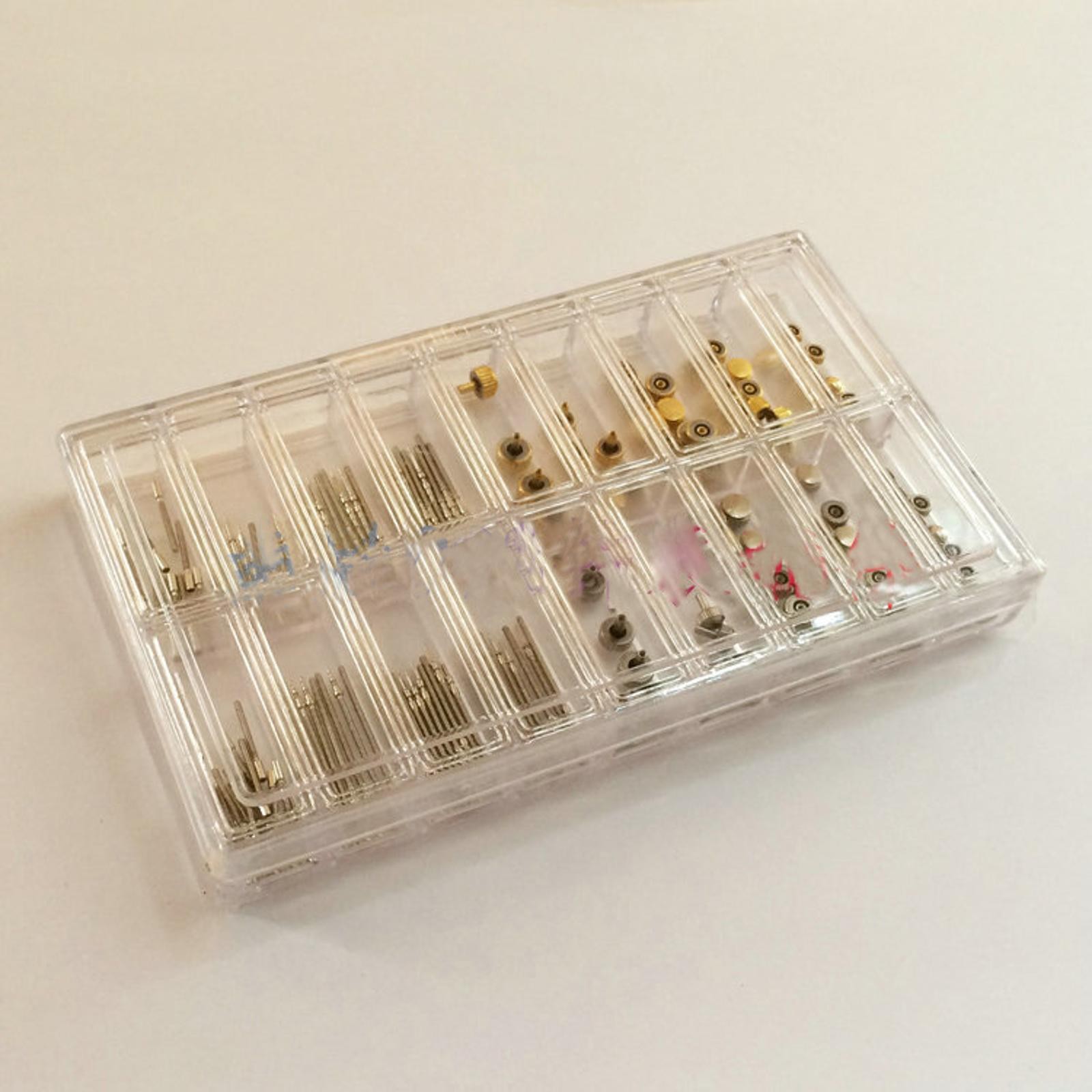1 Set Watch Stem Watch Crown Parts Box Set Assortment Quartz Watches Parts