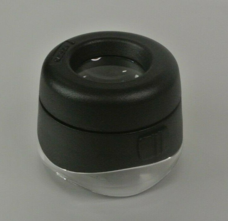 Carson VersaLoupe LH-50 LED lighted 10X Focusing Loupe Magnifier Microscope LH50
