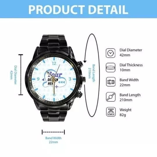 The Odyssey 2026 Black Stainless Steel Watch