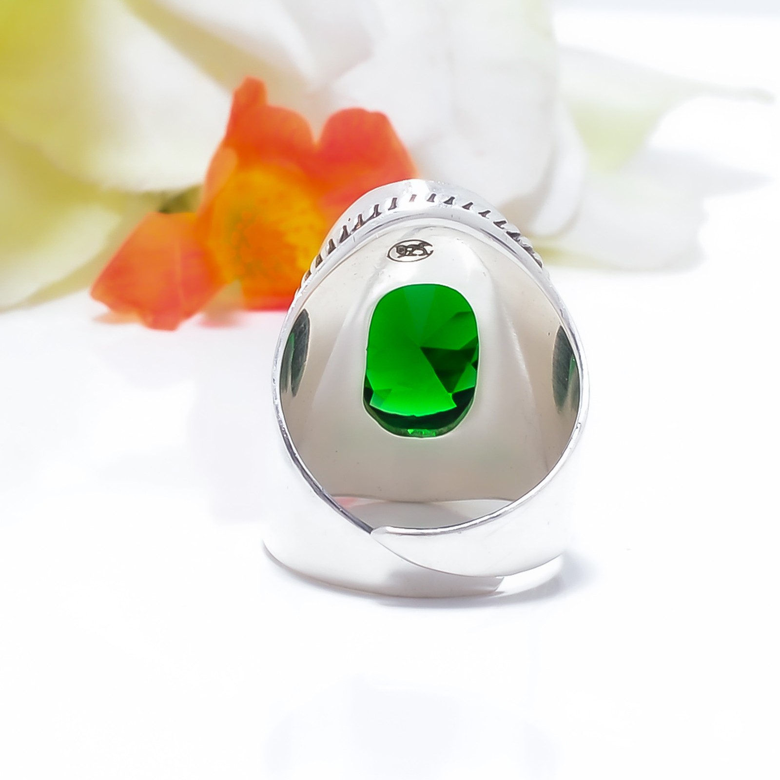 Chrome Diopside Sterling Silver, Handmade Elegant Anniversary Jewelry For Her