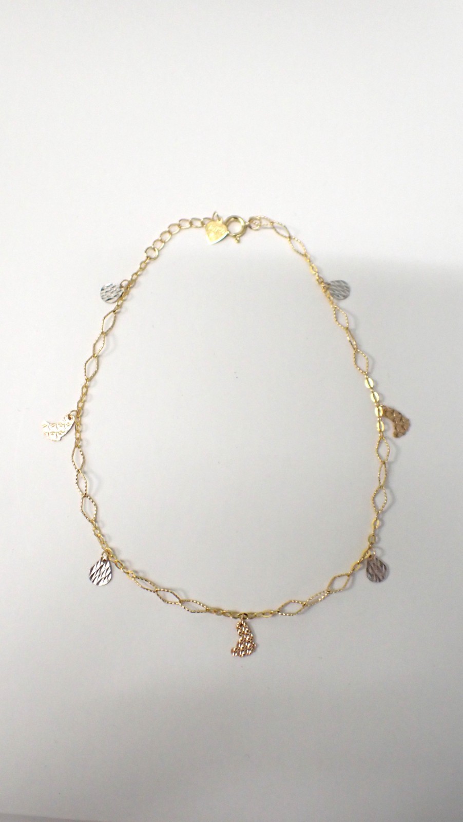 18K Gold Multi-Use Bracelet Anklet Butterfly Charm