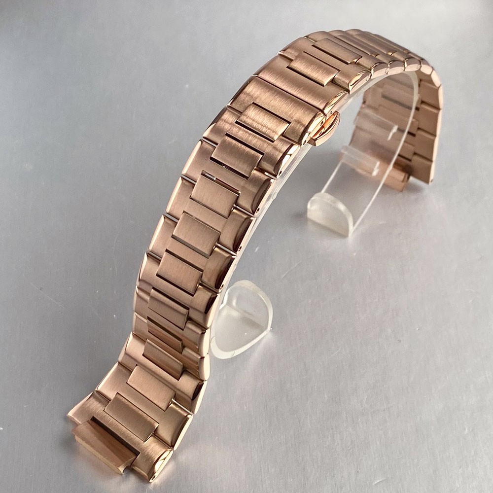 20ATM Tandorio 40mm Sapphire Dive Watch Case Set Rose Gold Fit NH35 NH36 NH38