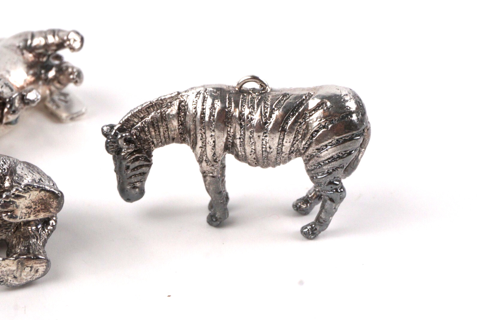 Susan Cummings Endangered Species African Animal Sterling Silver CharmBracelet