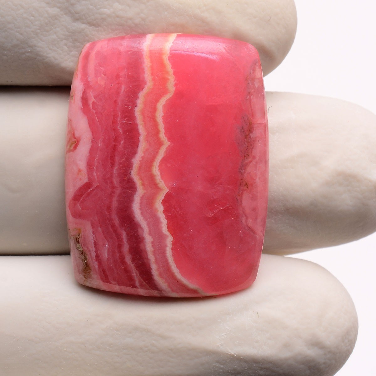 Rosy River~ 41.50 Cts Natural Desginer Rhodochrosite Top-Grade Cushion Gemstone