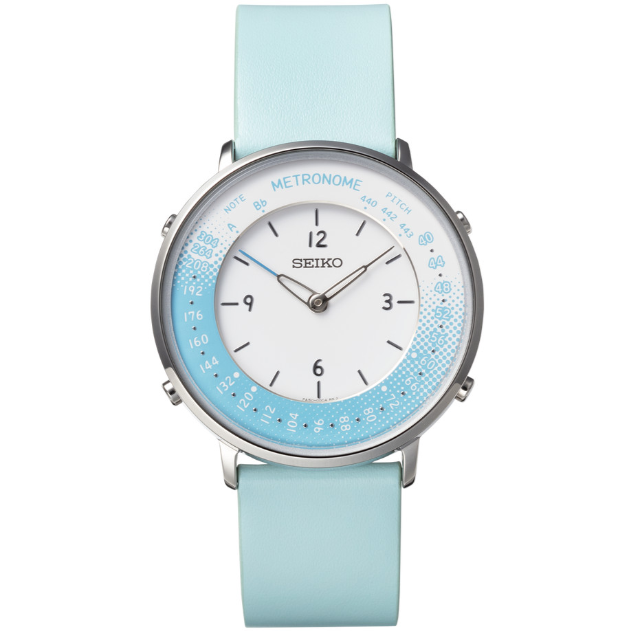 SEIKO SMW004B Metronome Watch Casual Line Calf Band Blue 36.5mm