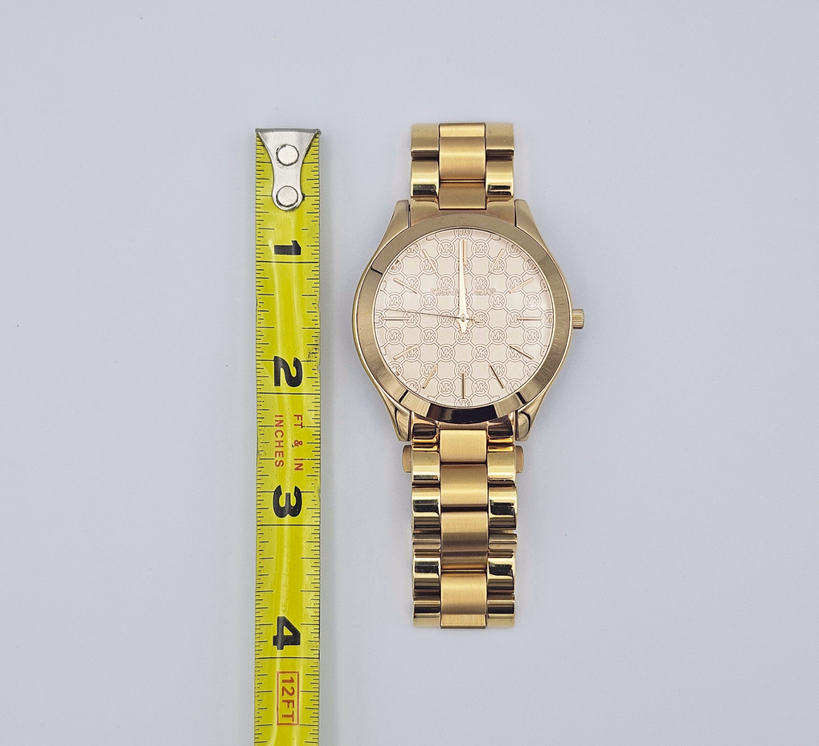 Michael Kors Argyle Gold Stainless Steel Watch with Rose Gold Dial MK3336