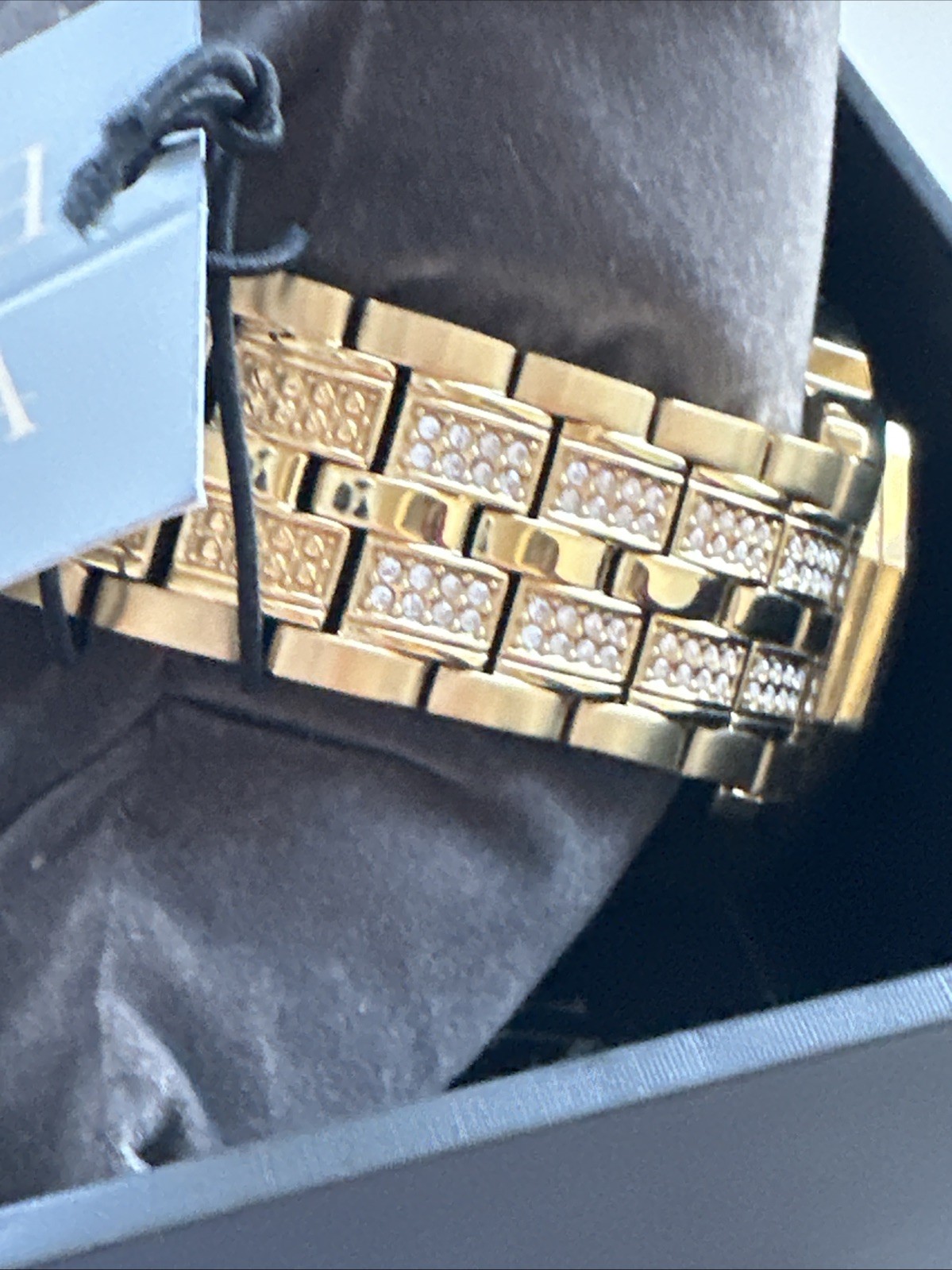 Bulova Men’s Crystal Automatic Skeleton Gold Stainless Steel Watch 42 MM 98A292
