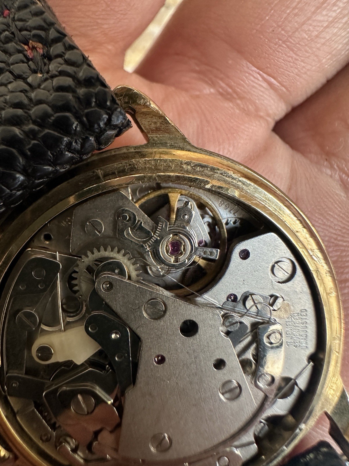 Vintage Lorenz Chronograph Moonphase Valjoux 7768 Mechanical Gold Plated 39mm