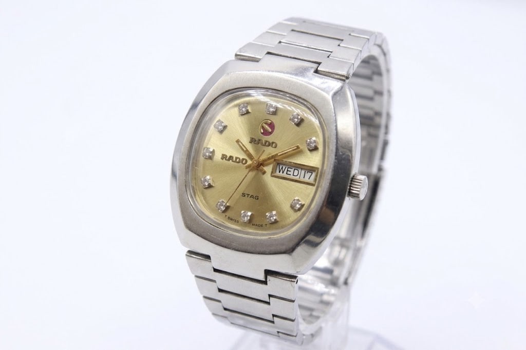 VTG Rado Stag Automatic Day-Date Men’s Watch 17 Jewels ETA 2879 Swiss Fully Work