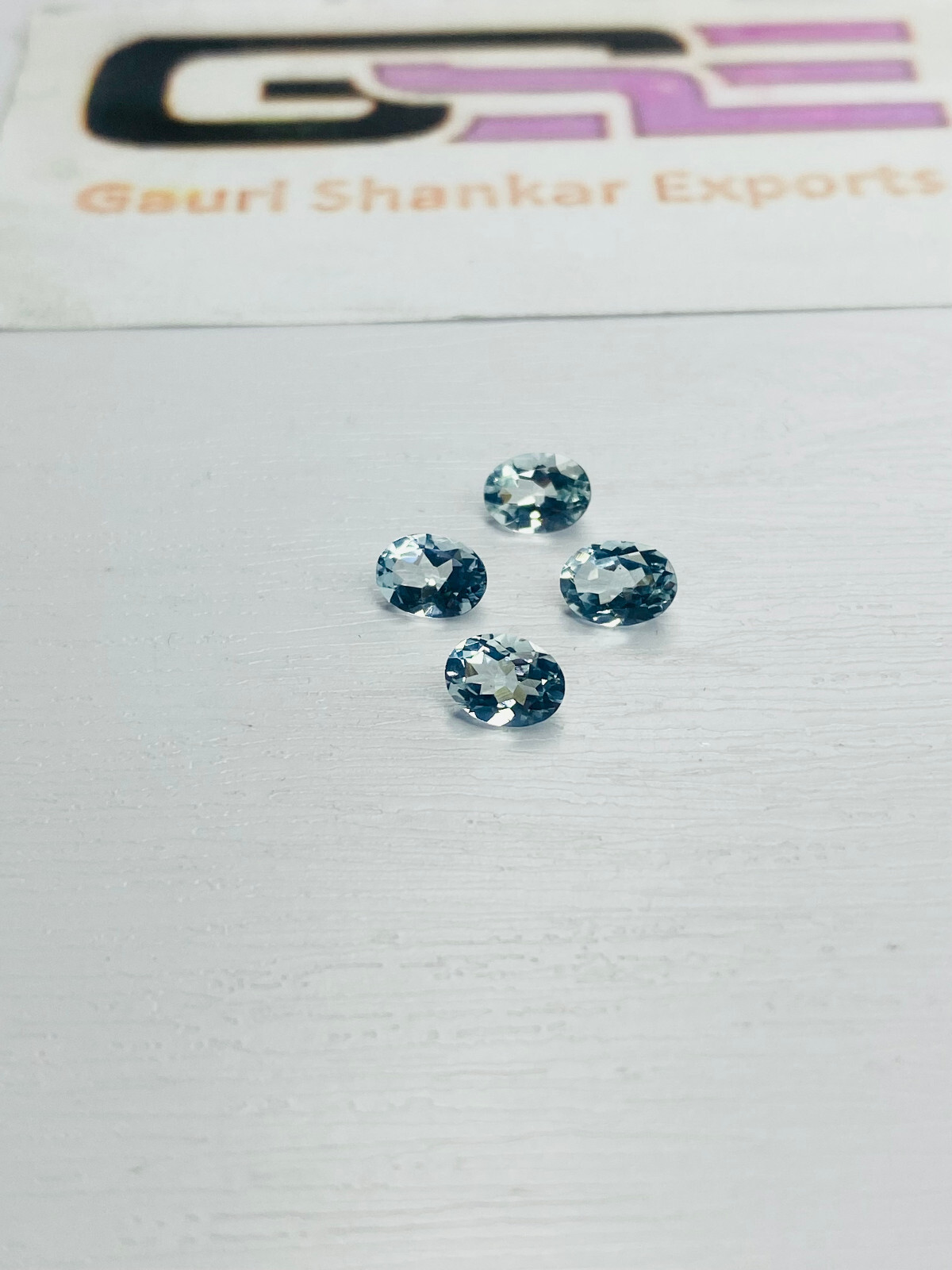 Aquamarine Faceted Oval Cut Loose Gemstone 4×3 mm To 8×6 mm Natural DG