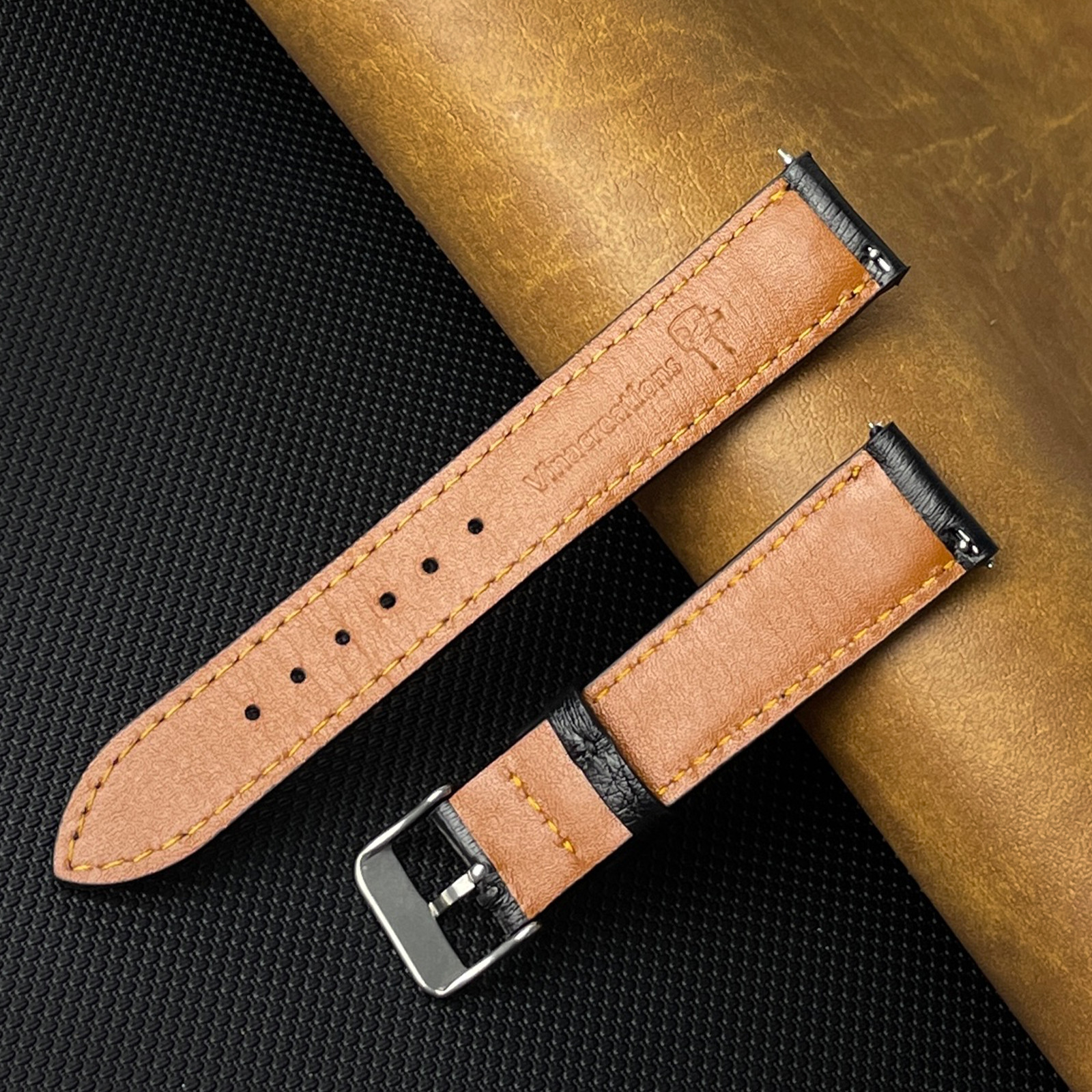 Genuine Ostrich Leather Watch Band Men Classic Ostrich Watch Strap Quick Release